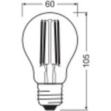 Ledvance - Classic LED E27 Peer Filament - Helder - 7.2W - 927 Zeer Warm Wit