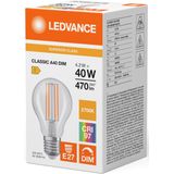 Ledvance - Classic LED E27 Peer Filament - Helder - 4.2W - 927 Zeer Warm Wit - Dimbaar