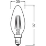OSR - LEDFil KerzeUltra - LED-lamp - Warmwit - 2,5W - E14