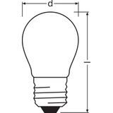 Ledvance - Classic LED E27 - Peer Filament - 4.8W - 470lm - Zeer Warm Wit Dimbaar