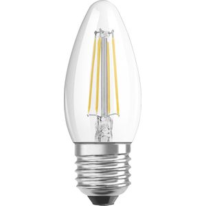 Ledvance Classic LED E27 Kaars Filament Helder 4W 470lm - 827 Zeer Warm Wit | Vervangt 40W