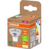 OSRAM meget effektiv par16-reflektorlampe med energieffektivitetsklasse B, stikkontakt GU10, 50W udskiftning, 2W nominel output, 2700K (varm hvid), især strømbesparende, ikke dæmpbar 1-pakke