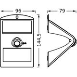 LEDVANCE ENDURA schijnwerper met zonnesensor, zwart, 1,5W, 200lm