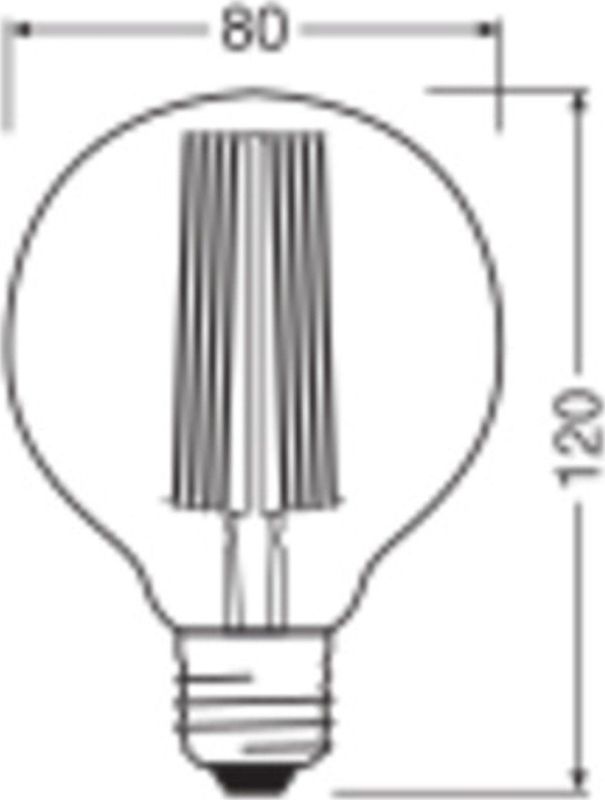 Osram - LED Vintage Lamp - E27 - Warm Wit - 11 W - Dimbaar