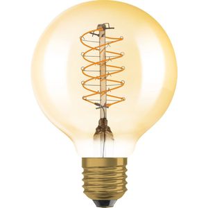 Ledvance Vintage 1906 LED E27 Globe Goud 4.8W 420lm - 822 Zeer Warm Wit | Dimbaar - Vervangt 37W