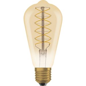 Osram LED lamp E27 | Edison ST64 | Vintage 1906 Spiral | Goud | 2200K | Dimbaar | 7W (48W)