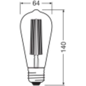 Osram - LED Vintage-Lamp - Goud - E27 - Dimbaar