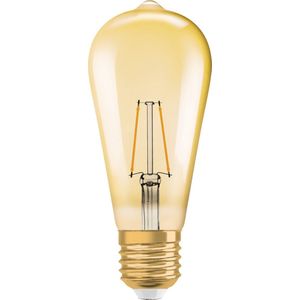 Ledvance Vintage 1906 LED E27 Peer Goud 2.5W 220lm - 824 Zeer Warm Wit | Vervangt 22W