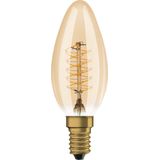 Ledvance Vintage 1906 LED E14 Kaars Goud 3.4W 250lm - 822 Zeer Warm Wit | Dimbaar - Vervangt 25W