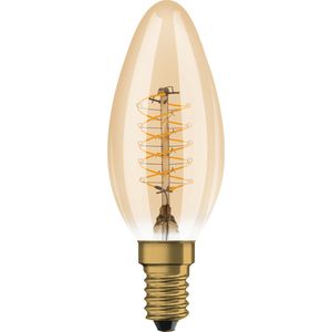 Osram LED lamp E14 | Kaars B35 | Vintage 1906 Spiral | Goud | 2200K | Dimbaar | 3.4W (25W)