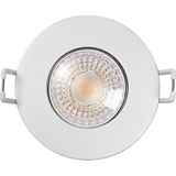 LEDVANCE - LED Spot - Inbouwspot - Combo Fix - Aanpasbare Vermogen - Aanpasbare Lichtleur - Waterdicht IP65 - Wit - Aluminium - Rond