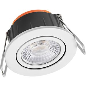 LEDVANCE - LED Spot - Inbouwspot - Combo Adjust - Aanpasbare Vermogen - Aanpasbare Lichtleur - Waterdicht IP65 - Kantelbaar - Wit - Aluminium - Rond