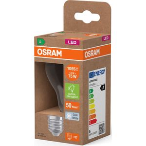 OSRAM Superstar+ Classic LED met draad 75, E27, klassieke gloeilampvorm, 5 W, 1055 lm, 4000 K, koud wit licht, lange levensduur, tot 60% energiebesparing in vergelijking met standaard