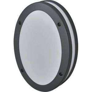 LEDVANCE Éclairage extérieur ENDURA CLASSIC ORBI W, applique murale, prise E27, gris foncé, aluminium, installation facile et rapide, diffuseur givré, type de protection IP65, pour la zone extérieure