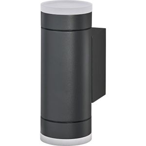 Ledvance - endura classic ive w Außenleuchte, Wandleuchte, GU10, dunkelgrau, Aluminium, einfache Installation, Diffusor aus Glas oder pmma, IP65