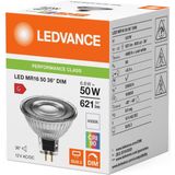 Ledvance - Performance LED Spot Reflector - Dimbaar - GU5.3 MR16 - 6.8W - 621 lumen - 4000K Koel Wit