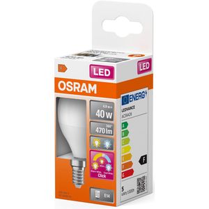 Osram - E14 Led Kogellamp - Warm Wit en Helder Wit - 4,9W - 470 Lumen