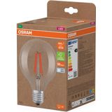 OSRAM - LED Superstar Classic Globe - LED-lamp - Helder Glas - 3,8 W - E27 Fitting - Koud Wit Licht