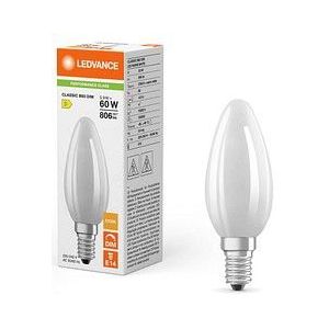 Ledvance Classic LED E14 Kaars Filament Mat 5.9W 806lm - 827 Zeer Warm Wit | Dimbaar - Vervangt 60W
