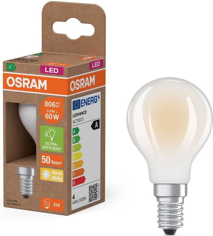 Osram - Led Classic - Lamp - Energieklasse A - 100% Licht
