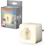 Nachtlampje - Slim Stopcontact - Warmwit Licht - Dimbaar - WiFi Technologie