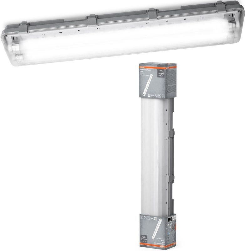 OSRAM - SUBMARINE - Vochtbestendige Lamp - Grijs - 65 cm - 2 x 7 W G13-LED IP65