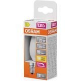 Osram - LED Lamp - Mat - E14 - Kaars B35 - Dimbaar - 1.8W (25W) - 2700K