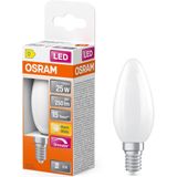 Osram - LED Lamp - Mat - E14 - Kaars B35 - Dimbaar - 1.8W (25W) - 2700K