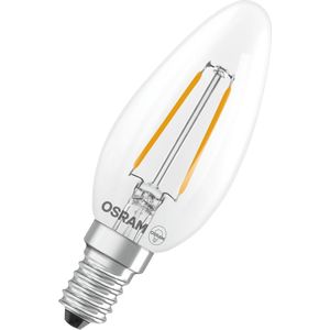 Osram - LED Lamp - Helder - E14 - Kaars B35 - Filament - 1.8W (25W) - 2700K