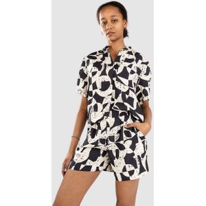 Blouse - Gevoerde Zoom - Viscose - Losse Pasvorm - Halve Mouw