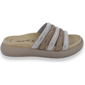 Gabor Damesslippers, slippers, Gold Combi 82, 42 EU