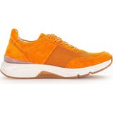 Gabor - Rollingsoft Sensitive - Dames Rollende Wandelsneaker - Oranje - Flexibel Zooldesign