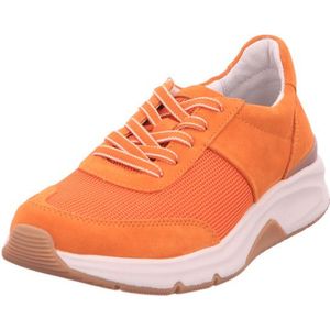 Gabor rollingsoft sensitive 46.897.31 - dames rollende wandelsneaker - oranje - maat 44 (EU) 9.5 (UK)
