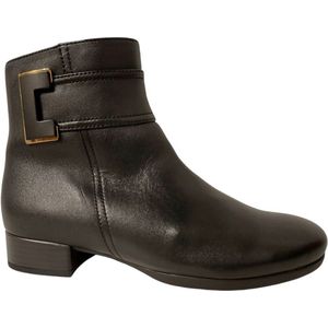 Gabor 712 Enkellaarsjes - Enkelboots met rits - Dames - Zwart - Maat 37