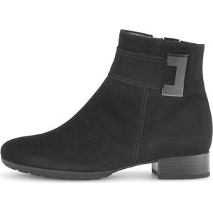 GABOR enkellaars 712 zwart nubuck gesp