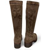 Gabor - Taupe Sport Laars met Rits - Nubuk - Functionele Rits - Verwijderbare Binnenzool