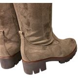 Gabor - Taupe Sport Laars met Rits - Nubuk - Functionele Rits - Verwijderbare Binnenzool