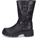 Gabor - Bikerboots - Zwart - Glad Leer - Fleece Voering - Blokhak