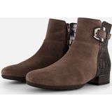 Gabor - 714.1 - Enkellaarsjes - Bruin - Suède met Panterprint