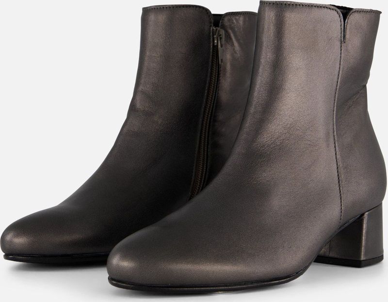 Gabor Stiefelette altsilber dunkelgrau Glattleder 55.680.69 für Damen, grau, Gr. 41 EU / 7,5 UK