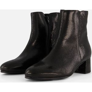Gabor - Enkellaarzen - Zwart - Suède en Leer - Blokhak 5 cm
