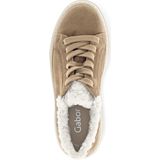 Sneakers - Effen - Leer/Suède - Vetering met 6 Gaten - Middelhoge Hak