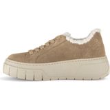 Sneakers - Effen - Leer/Suède - Vetering met 6 Gaten - Middelhoge Hak