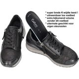 Gabor - Schoenen - Dames - Zwart - Leer - Comfortabele Sneakers