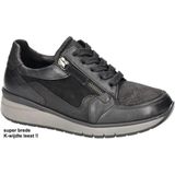 Gabor - Schoenen - Dames - Zwart - Leer - Comfortabele Sneakers