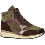 Gabor Klassieke enkellaarsjes voor dames, Oliv Choco Combi 64, 40.5 EU