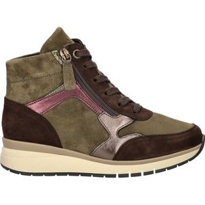 Gabor - 56.708 Veterschoenen - Oliv/Choco - Microfiber
