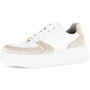 Gabor - Florence - Sneakers - Wit/beige - Leer
