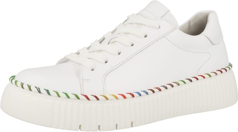 Sneakers - Effen - Leer - Met Plateau - Flexibele Zool