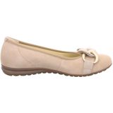 Ballerina - Effen - Leer/Suède - Platte Hak - Slip-On